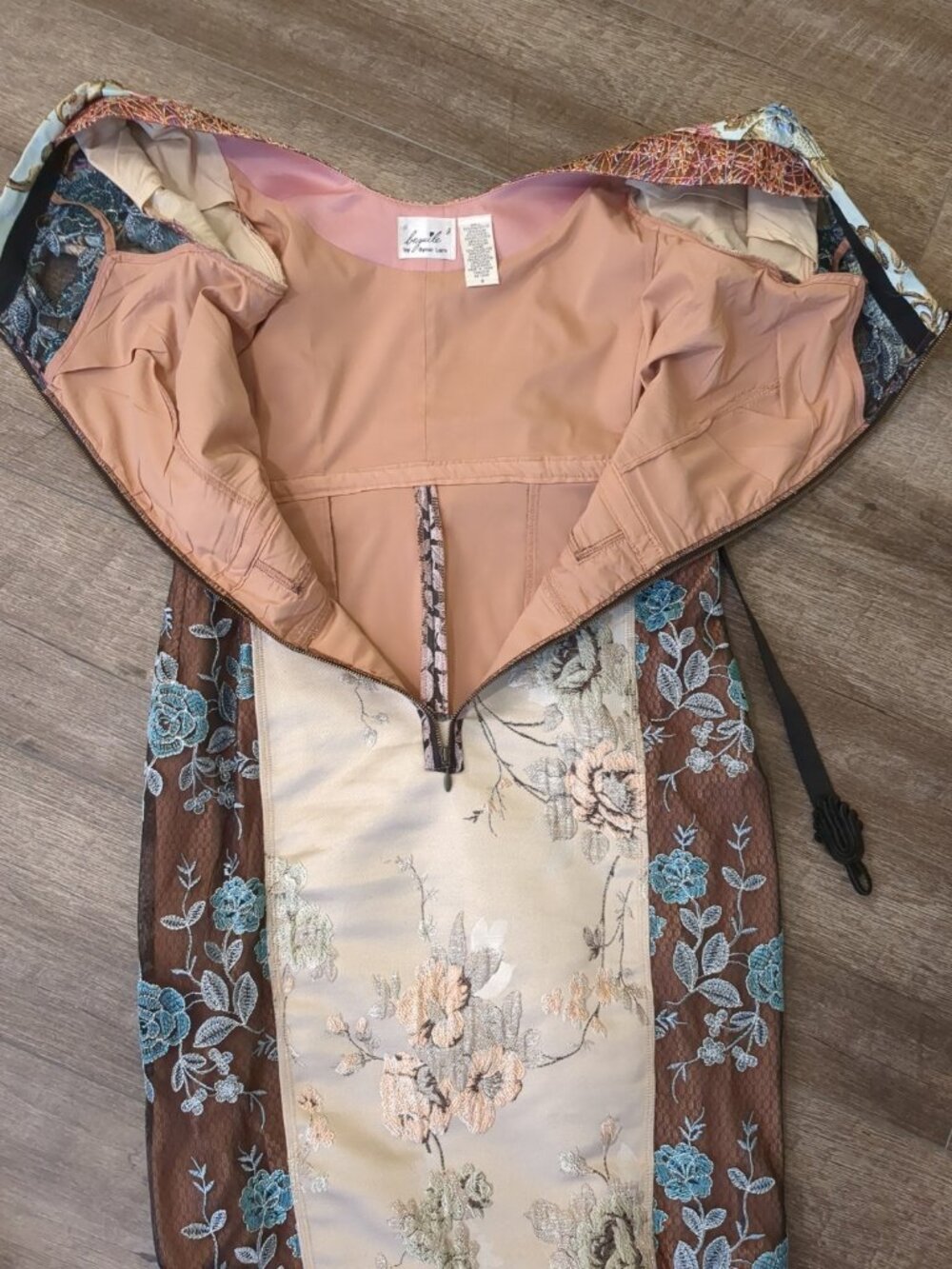 Anthropologie Byron Lars Beguile Pieced Brocade Dress Size 8 - Picture 8 of 13